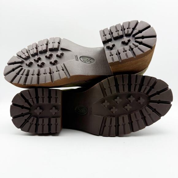 Sofft Womens Jenine Boots Size US 11 EU 43 Green Leather Block Heel Ankle NIB - Picture 11 of 14